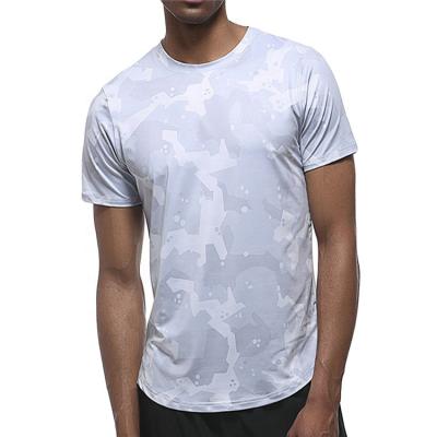 China Camouflage color quick-drying compression anti-pilling new gym fitness running men's t-shirts for sale