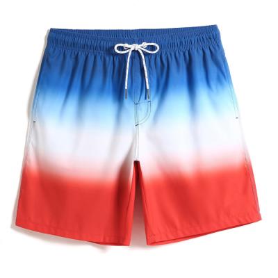 China Men's New Stylish Anti-UV Board Shorts Heat Transfer Surfing Short Pants Beach Wear Color Changing Trunk Swim for sale