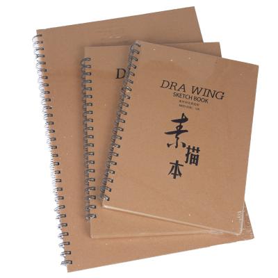 China Professional Hardcover Sketch Book A4/8K/16K Student Art Coil Mounted Sketch Paper Sketch Book for sale