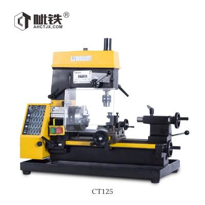 China Building Material Shops Hobby User Metal Mini Lathe Combined Milling Function CT125 For Sale In China for sale