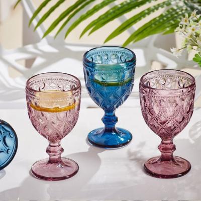 China High Quality Modern Wedding Glass Goblet Wine Glass Drinking Cups For Restaurant for sale