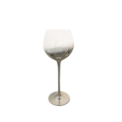 China COLORED WITH GOLD RIM High Quality Frosted Effect wedding wine goblet for sale