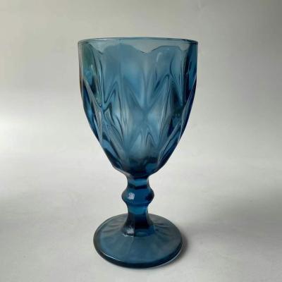 China CLASSIC high quality solid blue glass tumbler for hotel for sale