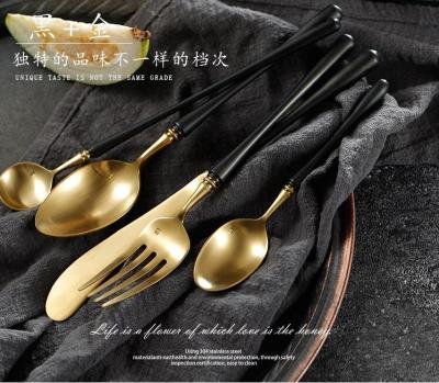 China Viable Maysun Colorful Stainless Steel Cutlery Spoon Knife Fork Set For Hotel for sale