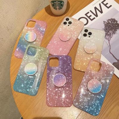 China IMD Gradient Shell Pattern Shockproof Inclusive Phone Case For iPhone 13 12 pro Max XSmax XS X Max Airbag Bracket Times Cover for sale