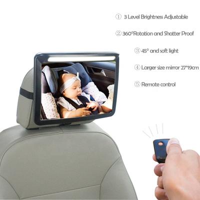 China Rear Facing Mirror For Baby Best Price Baby Safety Led Car Mirror High Quality for sale