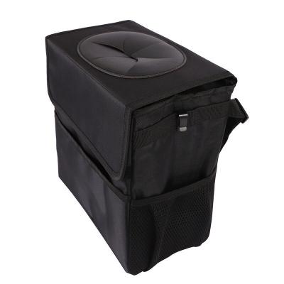 China Convenient High Quality Car Trash Bag With Storage Pockets for sale