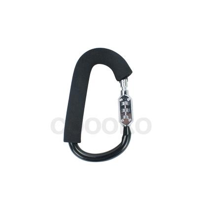 China Metal Stroller Carabiner Hook with Combination Lock for sale