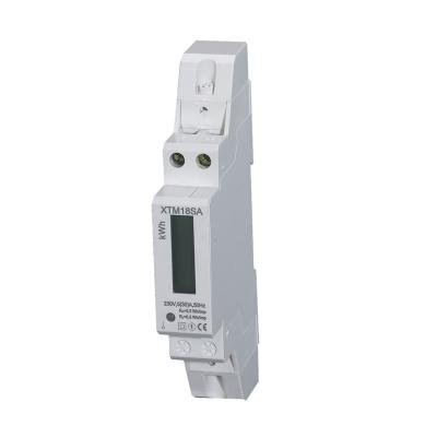 China PC/Ethernet single phase electricity meter /power consumption meter watt-hour energy meter with LCD display for sale