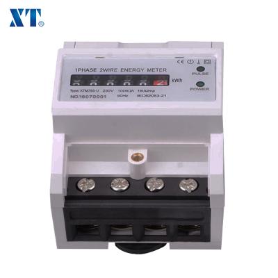 China expert portable energy meter single phase energy meter 1600imp/kWh with CT XTM 75S-U for sale