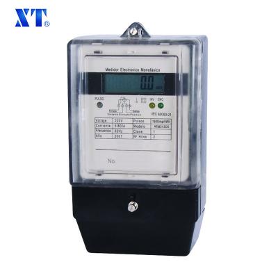 China ENERGY METER EXPERT / Single Phase Portable Active LCD Electric Power Meter With Smart Meter Reading XTM313DS for sale