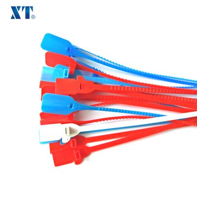 China Tamper-evident high quality locking pull up security colored plastic seal for packaging for sale