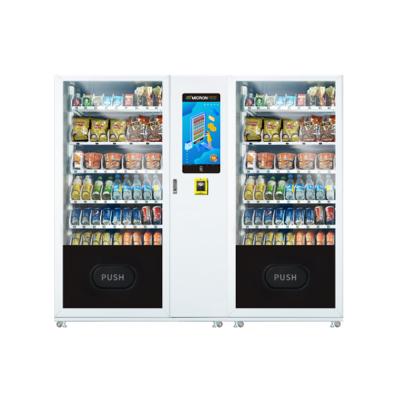 China Micron Free Software Direct Sales Combination Vending Machine Snacks And Drinking Vending Machine With Touch Screen for sale