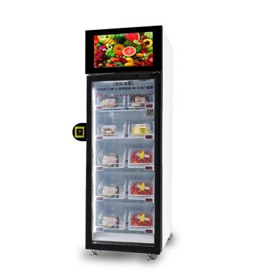 China Micron free software cheap yogurt smart refrigerator vending machine credit card reader meat fruit frozen food vending machine for sale for sale