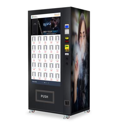 China Micron Large Free Software Touch Screen Cigarette E-cigarette Vending Machine with Age Recognition System and Coin Machine for sale