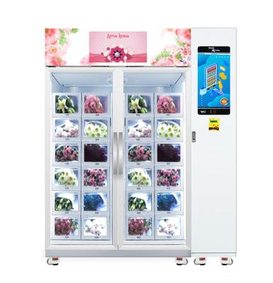 China Micron Freeware Hot Selling Fresh Flower Vending Machine with Cooling Locker, Touch Screen, Card Reader, E-Wallet in Mall for sale