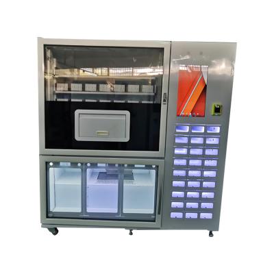 China Micron Free Software New Arrival Cooling Locker Vending Flower Vending Machine with Touch Screen and Elevator in Station for sale