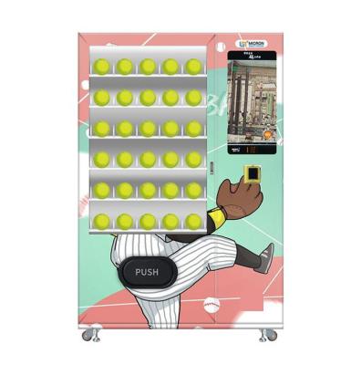 China Custom Micron Free Software Micron Smart Tennis Sport Products Vending Machine With Advertising Screen On Field for sale