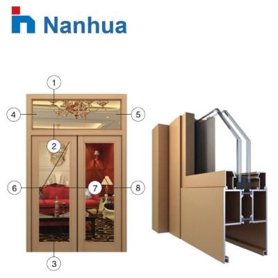 China door & Window Heat Insulated Aluminum Profile Extrusion For Spring Door for sale