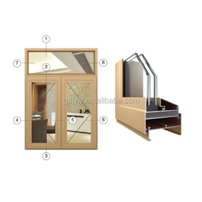 China door & Window 70 Series Windows Aluminum Profiles For French Crank Casement Window And Door for sale