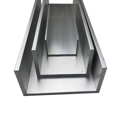 China Windows And Doors U Shape Channel Extruded Aluminum Profile For Industries for sale