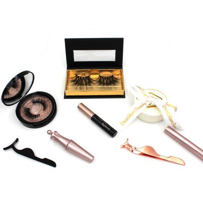 China Natural Hot Selling Long Magnetic Eyeliner Lashes With Customize Eyelash Packaging Boxes for sale