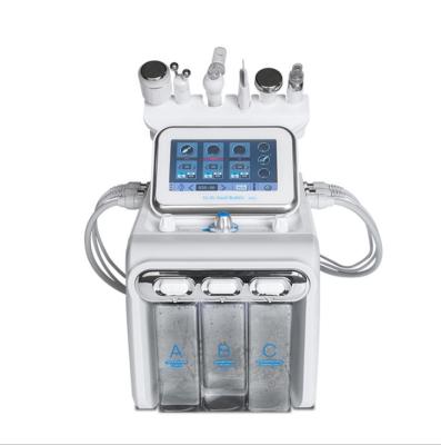 China Hydra Hydraulic Micro Facial Dermabrasion Water Shrinking Pore Peeling H2O2 Hydrofacials 6 In 1Skin Treatment Beauty Machine for sale