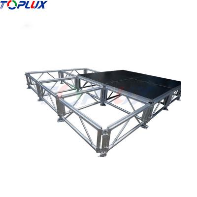 China Height Adjustable Aluminum Concert Stage Platform Outdoor Portable Stage Boot for sale