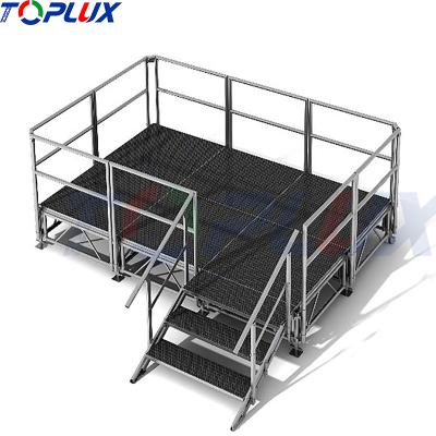 China Concert Event Mobile Portable Event Round Stage To Light Up Truss Stage, Aluminum Stage Platform Podium for sale