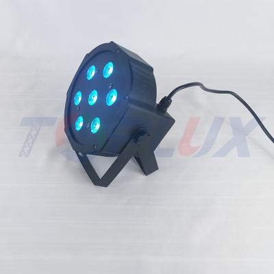 China Good Quality Mini 7pcs*10W RGBW 4in1 Quad Color Changing LED Par Lighting for sale