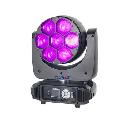 China Hot-selling New Theme Park LED ZOOM Moving Head Light Bee Eye Zoom 7*40w 320w Rgbw Led Moving Head Lights for sale