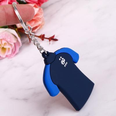 China 2022 Wholesale Eco-friendly 2D /3D Custom Shaped Soft PVC Rubber Key Chain With Your Logo Name for sale