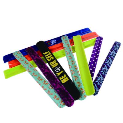 China Custom Casual / Sporty Slap Bracelet PVC Wrist Band Bracelet For Men for sale