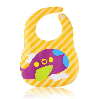 China Character One Antibacterial Disposable Infant Size PVC Baby Bib Unisex Waterproof Bibs for sale