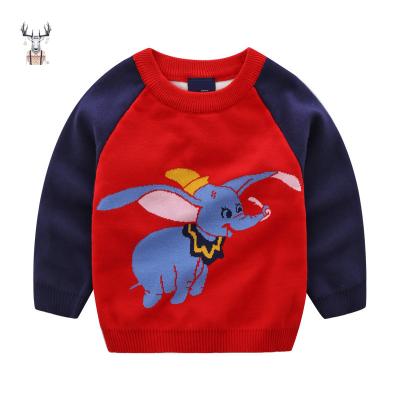 China Cute Causal Cartoon O Neck Anti-wrinkle Winter Boys Clothes Long Sleeve Children Sweater for sale