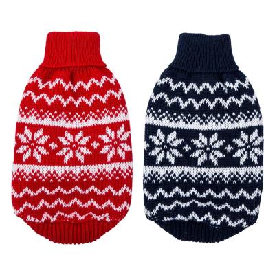 China Hot Selling Viable Autumn Winter Custom Hand Crochet Cat Pet Dog Knitted Sweater by Christmas for sale