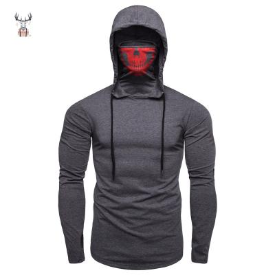 China New Design Fresh Warm Sweatshirt Custom Sale Crewneck Face Anti-wrinkle Men's Skulls Hoodie for sale