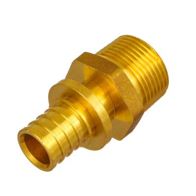 China Pipe Lines Connect IFAN Socket Tube Fitting Connector PEX Brass Male Straight AL PEX Pipe Fitting For Water Supply for sale