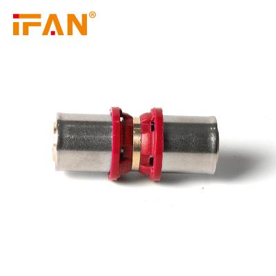 China 57-3 IFAN PEX Press AL PEX Brass Pipe Fittings Pipe Fittings Brass Aluminum Plastic Tube Connector Brass Fitting for sale