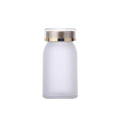 China 120ML Medicine Capsule Custom Empty Box Tablet Medicine Pill Bottle Plastic Electroplating Container For Solid-Liquid Powder Vitamin for sale