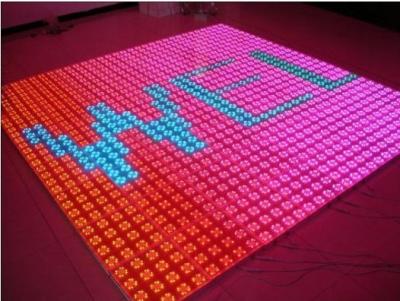 China P6.25mm LED Floor Tiles for Bar , SMD3528 HD Waterproof LED Screen for sale