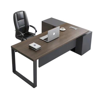 China Boss Multifunctional Furniture Large Capacity Modern Manager's Extendable Competitive Price Office Desk Table for sale