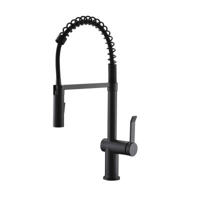 China Sense Faucets Fashion Design Stainless Steel Pull Out Black Touchless Pull Down Sense Kitchen Faucet for sale