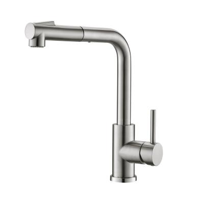 China Pull Out Spray Low Price Kitchen Faucet Kitchen Sink Faucet 304 Stainless Steel Pull Out Kitchen Faucet for sale