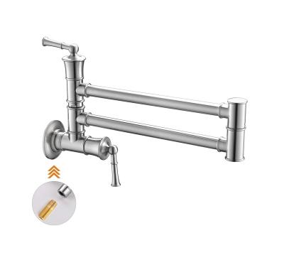 China Other APS196-BN Classic Wall Mounted Kitchen Sink Mixer Tap Pot Filler Faucet Folding Kitchen Faucet for sale