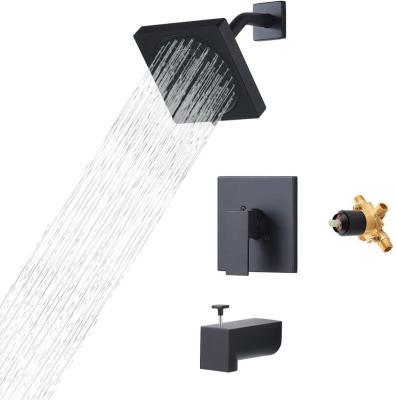 China Without Slide Bar New Arrival Luxury Bathroom Faucet Set System Rain Shower for sale