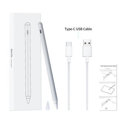 China Active Mobile Phone Stylus Pen Drawing Writing Metal Touch Pen Palm Rejection Aluminum Tilt Capacitive Pencil for sale