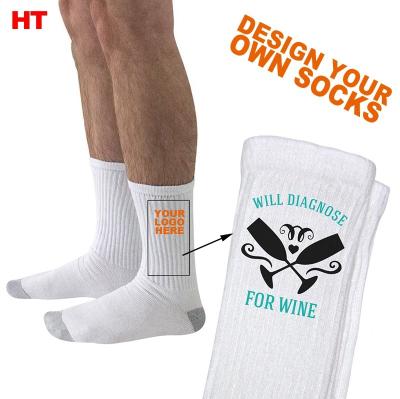 China OEM QUICK DRY HT002 Customized To Make Your Own Design Customized Socks Socks Custom Logo Socks Stock Lot for sale