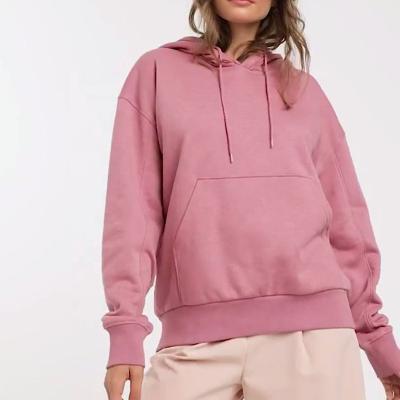 China Anti-Wrinkle Super Soft High Quality 100% Cotton Oversized Hoodies Fashion Winter Pullover Women Hoodie for sale