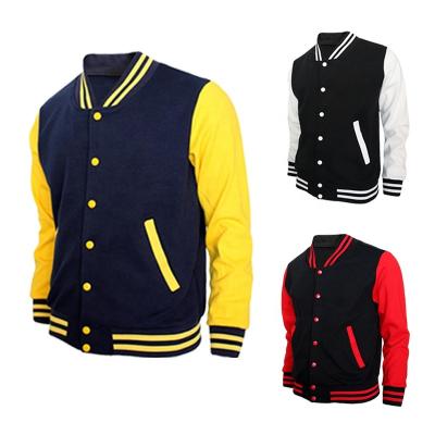 China High Quality Wholesale Fashion Waterproof Unisex Casual School Uniform Jacket Baseball Cotton Jacket Custom Made Men for sale